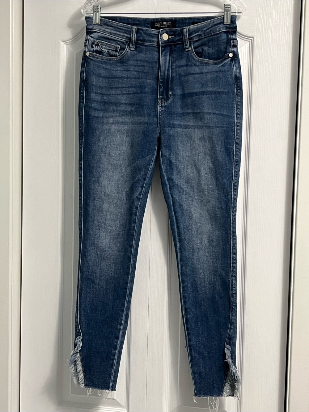 JUDY BLUE skinny fit with Fringe Womens size 30 high waist